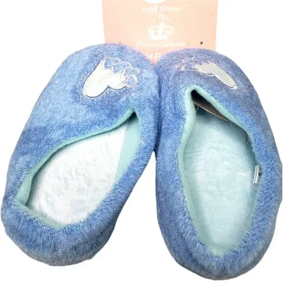 Sweet Dreams by Princess Catherine Comforts Blue Shoes, Rubber Soles, Baby 4 - Picture 1 of 5